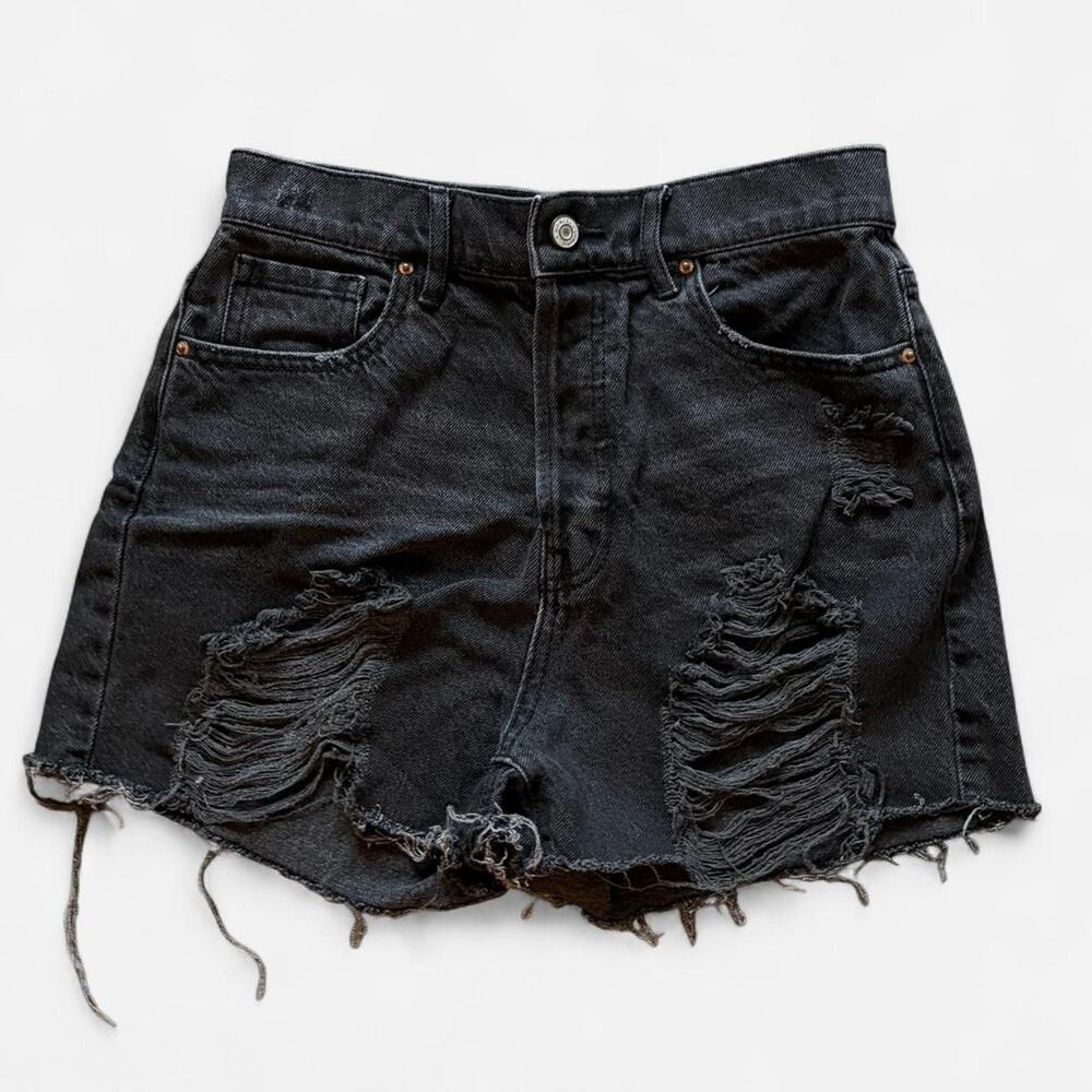 Pacsun black denim shorts